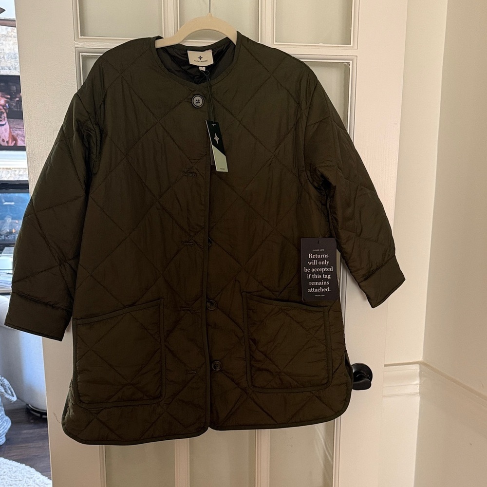 NWT Tuckernuck Olive Yates Quilted Jacket - Picture 3 of 6